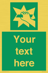 Custom Break Glass Sign